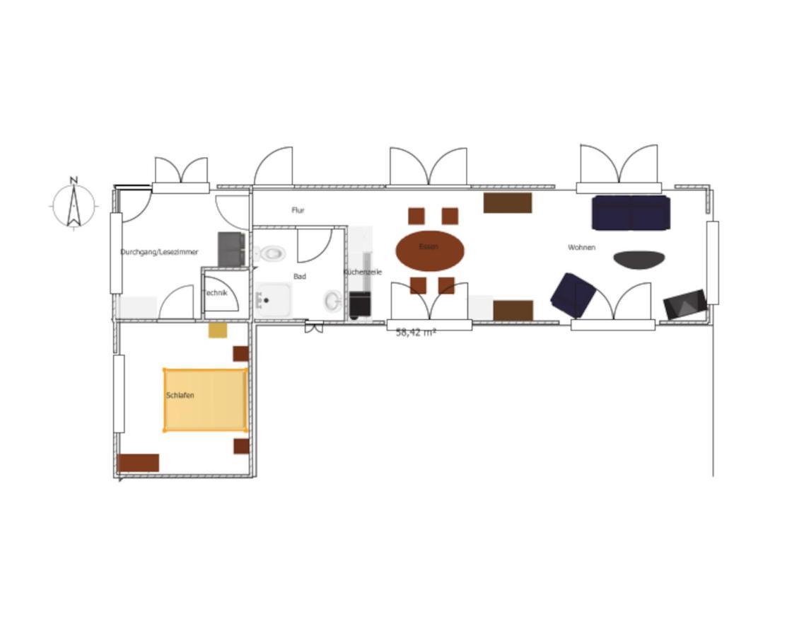 Ferienhaus Grafenland Dersum Екстер'єр фото